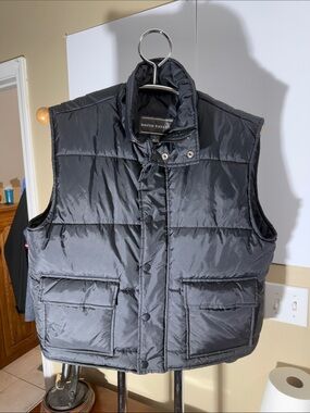 David Taylor Men's Black Quilted Puffer Vest